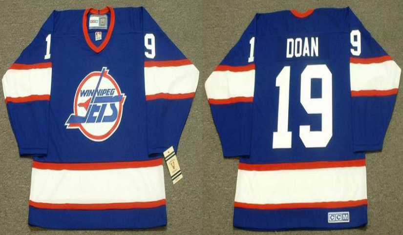 2019 Men Winnipeg Jets 19 Doan blue CCM NHL jersey